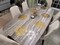 Disposable Gold Placemats Set of 50 Metallic Thin Mesh Round 13 Inch Gold Foil Pressed Fall Table Mates Gold Charger Gold Doilies for Dining Table Wedding Birthday Party Home Decoration